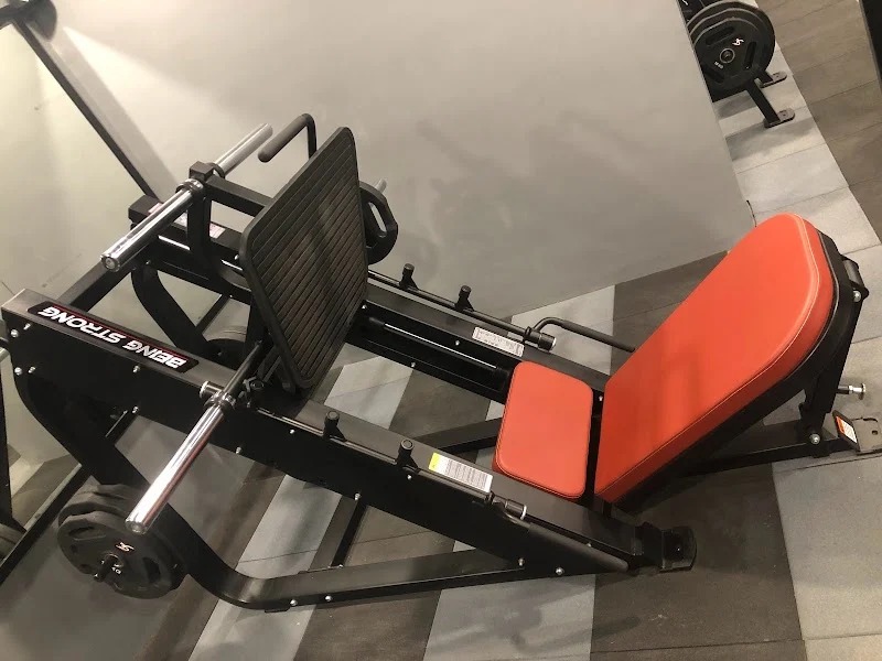 Strength training equipment inside BeStrong The Gym